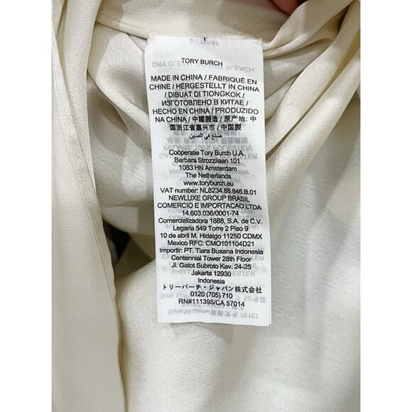 TORY BURCH White Pleated Skirt Sunburst Floral Handkerchief Hem - Picture 14 of 15